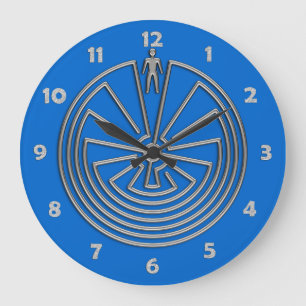 The Man in the Maze - silver Grote Klok