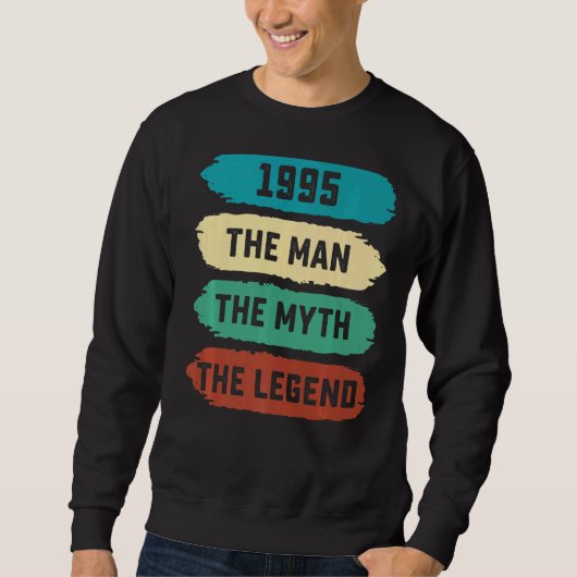 The Man Myth Legend 1995 27th Birthday For 2 Trui (Voorkant)