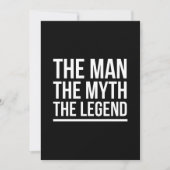 The man myth legend funny sayings white bedankkaart (Voorkant)