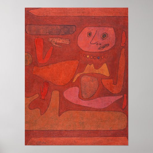The Man of Confusie by Paul Klee Poster (Voorkant)