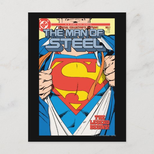 The Man of Steel #1 Collector's Edition Briefkaart (Voorkant)