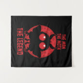 The Man, The Moth, The Legend - Mythical Mothman Wandkleed (Voorkant (horizontaal))