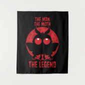 The Man, The Moth, The Legend - Mythical Mothman Wandkleed (Voorkant)