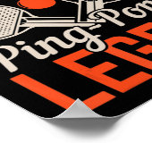 The Man The Myth Ping Legend Table Poster (Hoek)