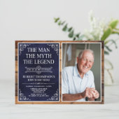 The Man The Myth The Legend 100th Birthday Kaart (Staand voorkant)