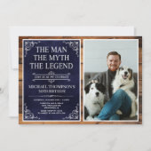 The Man The Myth The Legend 50th Birthday Kaart (Voorkant)