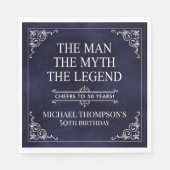 The Man The Myth The Legend 50th Birthday Servet (Voorkant)
