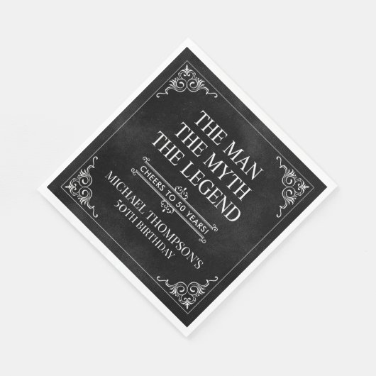 The Man The Myth The Legend 50th Birthday Servet (Hoek)