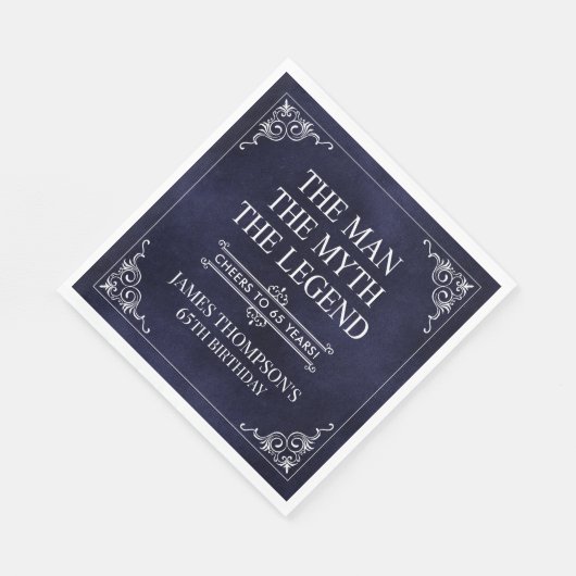 The Man The Myth The Legend 65th Birthday Servet (Hoek)