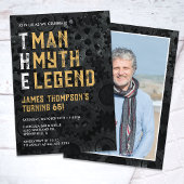 The Man The Myth The Legend 65th Photo Birthday Kaart