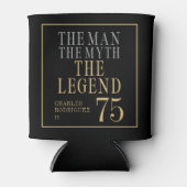 The Man The Myth The Legend 75th Birthday Blikjeskoeler (Voorkant)