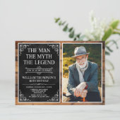 The Man The Myth The Legend 80th Birthday Kaart (Staand voorkant)