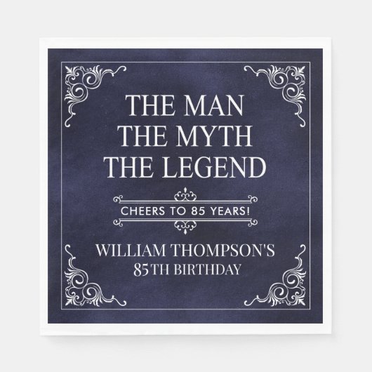 The Man The Myth The Legend 85th Birthday Servet (Voorkant)