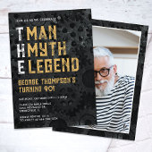 The Man The Myth The Legend 90th Photo Birthday Kaart