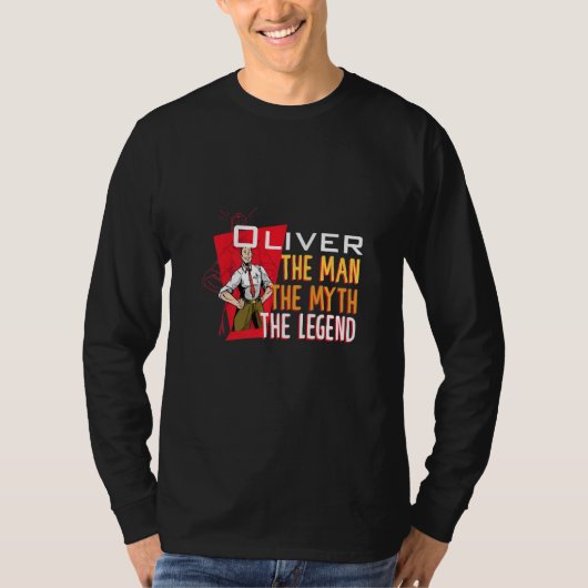 The man the myth the legend Oliver Premium T-shirt (Voorkant)