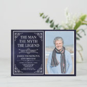 The Man The Myth The Legend Surprise 60th Birthday Kaart (Staand voorkant)