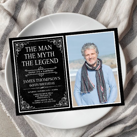 The Man The Myth The Legend Surprise 60th Birthday Kaart