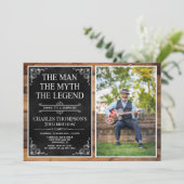 The Man The Myth The Legend Surprise 70th Birthday Kaart (Staand voorkant)