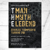 The Man The Myth The Legend Surprise 75th Birthday Kaart