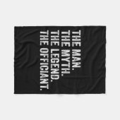 The Man The Myth The Legend The Officiant Funny Qu Fleece Deken (Voorkant (Horizontaal))