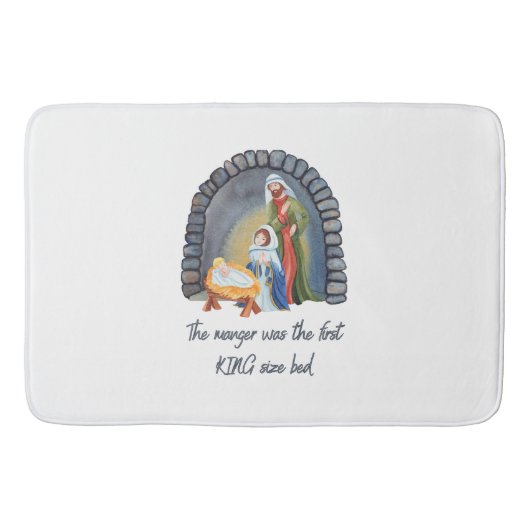 The Manger is het eerste kingsize bed Badmat (Voorkant)