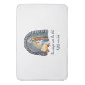 The Manger is het eerste kingsize bed Badmat (Voorkant Verticaal)