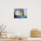 The Manneport, Rock Arch West of Etretat Monet Poster (Keuken)