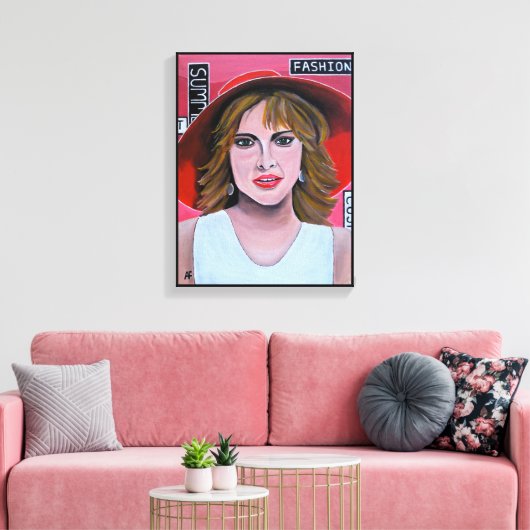 The Mannequin Painting by Alfred Fox Canvas Afdruk (Insitu (Woonkamer))