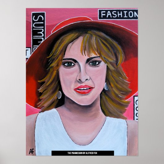 The Mannequin Painting by Alfred Fox Poster (Voorkant)
