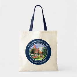 The Manor House Heslington York England Waterverf Tote Bag