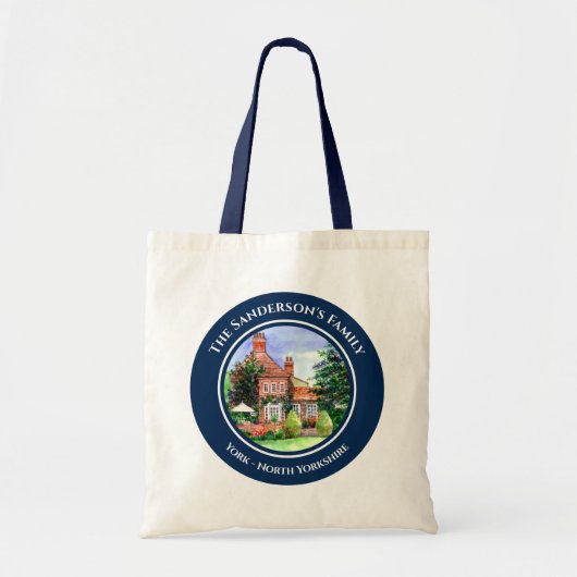 The Manor House Heslington York England Waterverf Tote Bag (Voorkant)