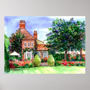 The Manor House York door Farida Greenfield Poster