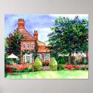 The Manor House York door Farida Greenfield Poster