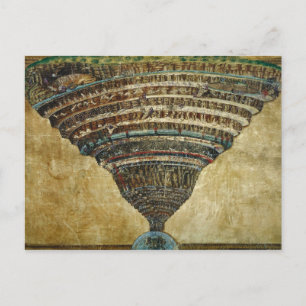 The Map of Hell, Abyss of Hell - Sandro Botticelli Briefkaart