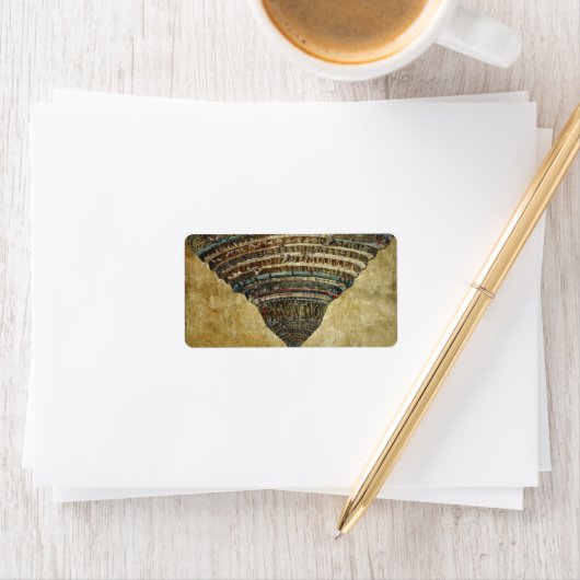 The Map of Hell, Abyss of Hell - Sandro Botticelli Etiket (Insitu)