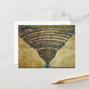 The Map of Hell, Abyss of Hell - Sandro Botticelli Feestdagenkaart
