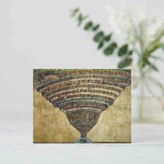 The Map of Hell, Abyss of Hell - Sandro Botticelli Feestdagenkaart (Staand voorkant)