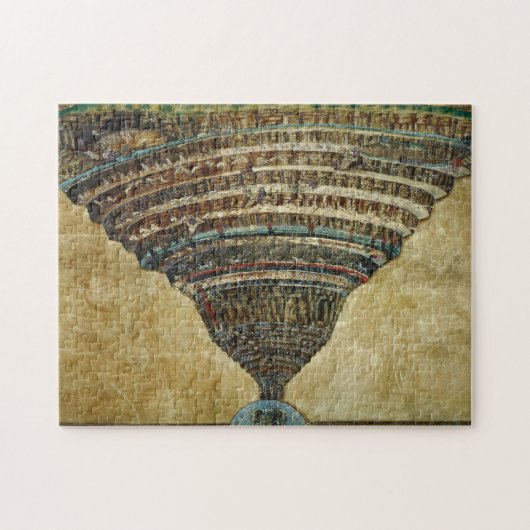 The Map of Hell, Abyss of Hell - Sandro Botticelli Legpuzzel (Horizontaal)