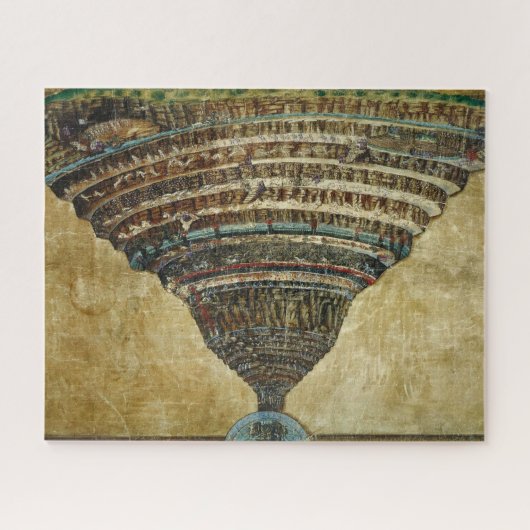The Map of Hell, Abyss of Hell - Sandro Botticelli Legpuzzel (Horizontaal)