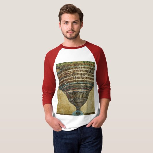 The Map of Hell, Abyss of Hell - Sandro Botticelli T-shirt (Voorkant volledig)