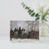 The March to Valley Forge door William B.T. Trego Briefkaart (Staand voorkant)