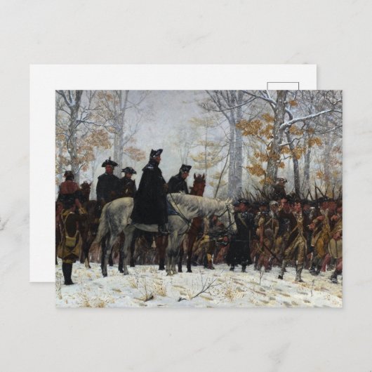 The March to Valley Forge door William B.T. Trego Briefkaart (Voorkant / Achterkant)