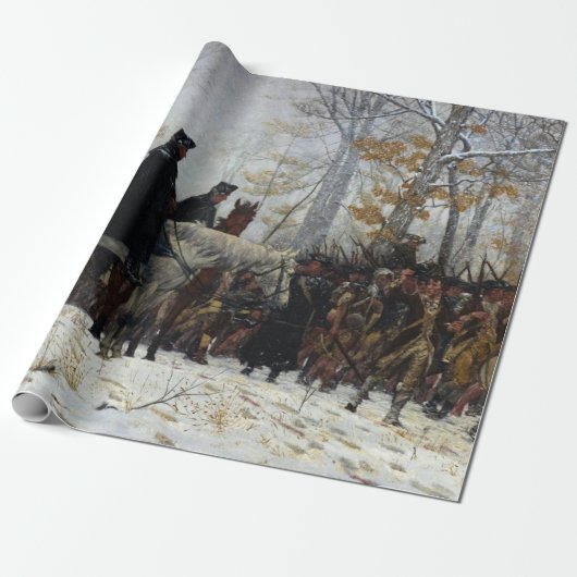 The March to Valley Forge door William B.T. Trego Cadeaupapier (Uitgerold)