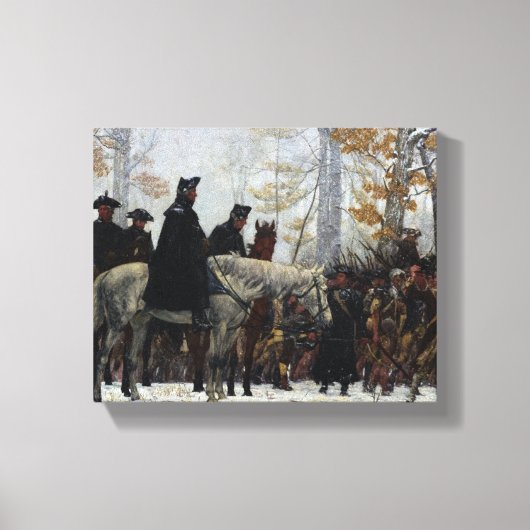 The March to Valley Forge door William B.T. Trego Canvas Afdruk (Voorkant)