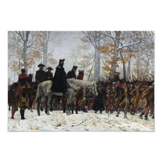 The March to Valley Forge door William B.T. Trego Foto Afdruk (Voorkant)