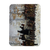 The March to Valley Forge door William B.T. Trego Magneet (Verticaal)