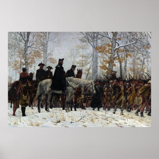 The March to Valley Forge door William B.T. Trego Poster (Voorkant)