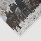 The March to Valley Forge door William B.T. Trego Tissuepapier (Detail)
