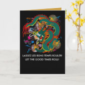 The-Mardi Gras Dragon V-2 Kaart (Gele Bloem)