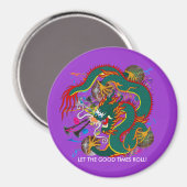 The-Mardi Gras Dragon V-2 Magneet (Voorkant / Achterkant)